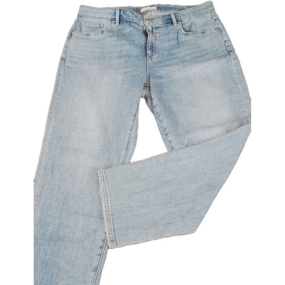 Women's Loft Curvy Super Soft Girlfriend Denim Jeans Size 32/14